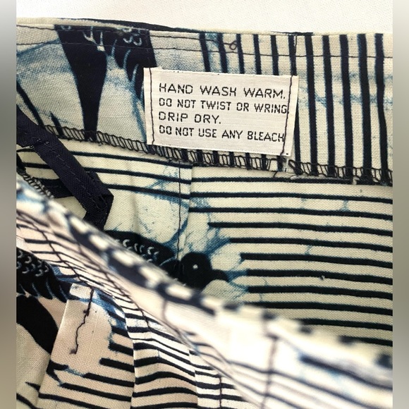 Vintage Addenda Pressed Flare High Rise Bird Fabric Pants size 4/6 - Picture 4 of 8